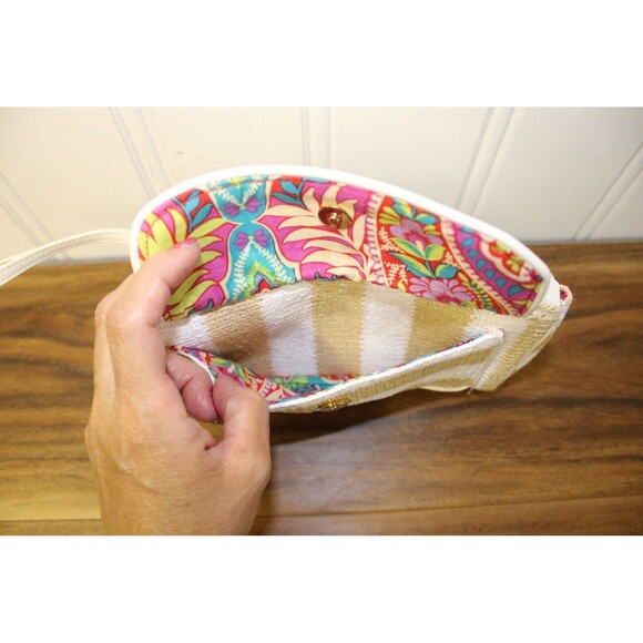 Vera Bradley Striped Wristlet - Natural Stripe New‎ - Picture 6 of 7